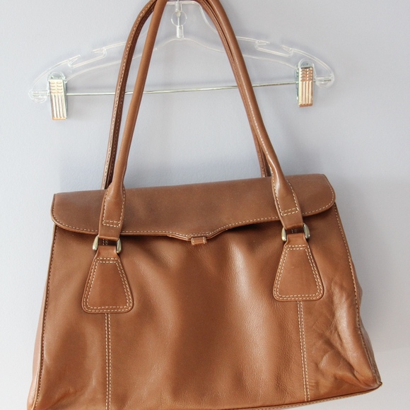 F & F Handbags - Genuine leather bag, roomy with compartments